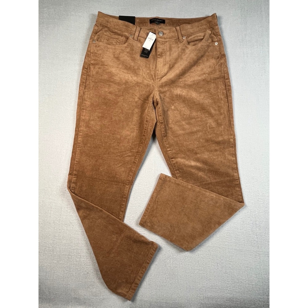 Banana Republic High Rise Slim Corduroy Pants Tan Men 32x14 fit (34x28)